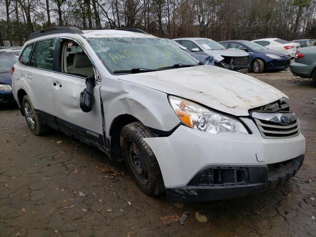 4S4BRCAC9C3219269 - 2012 SUBARU OUTBACK 2.5I WHITE photo 4