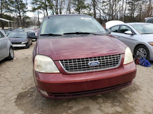 2FMZA52266BA50758 - 2006 FORD FREESTAR SEL BURGUNDY photo 5