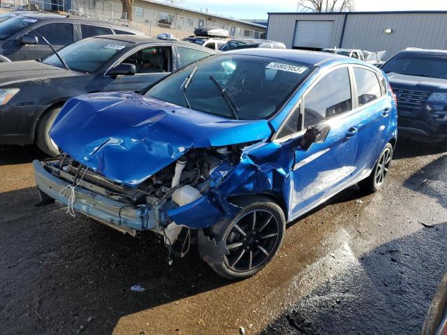 3FADP4EJ8JM130358 - 2018 FORD FIESTA SE BLUE photo 1