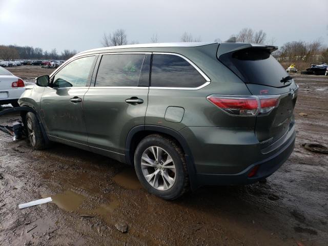 5TDJKRFH2FS102731 - 2015 TOYOTA HIGHLANDER XLE GREEN photo 2