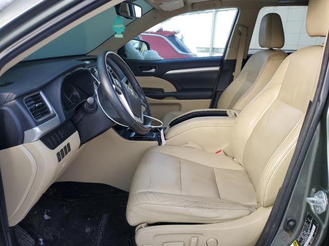 5TDJKRFH2FS102731 - 2015 TOYOTA HIGHLANDER XLE GREEN photo 7
