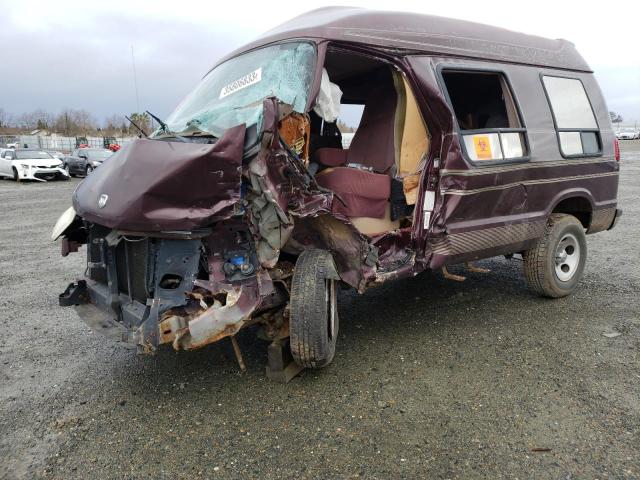 2B6HB11X2WK124099 - 1998 DODGE RAM VAN B1500 BURGUNDY photo 1