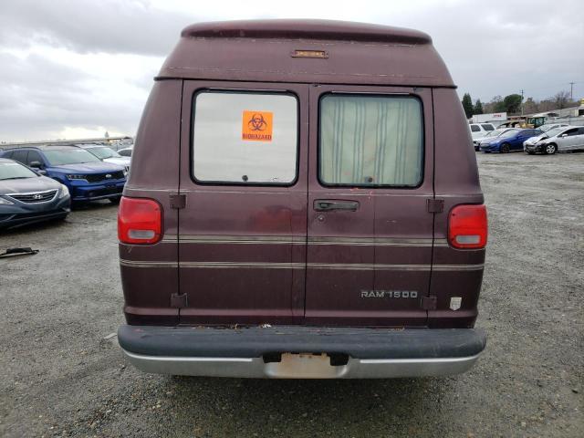 2B6HB11X2WK124099 - 1998 DODGE RAM VAN B1500 BURGUNDY photo 6