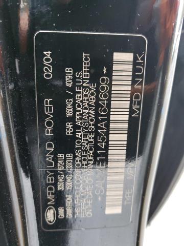 SALME11454A164699 - 2004 LAND ROVER RANGE ROVE HSE BLACK photo 13