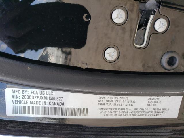 2C3CDZFJXMH580627 - 2021 DODGE CHALLENGER R/T SCAT PACK BLACK photo 13