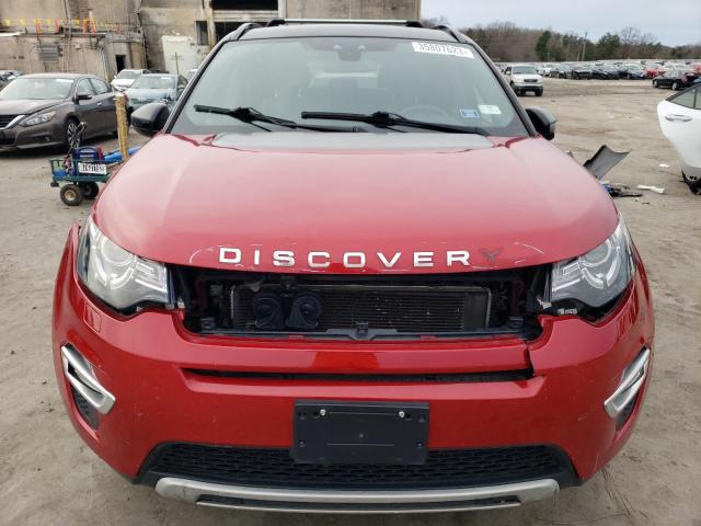 SALCT2BG9GH546942 - 2016 LAND ROVER DISCOVERY HSE LUXURY RED photo 5