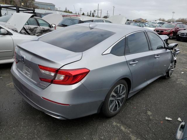 1HGCV3F15MA005194 - 2021 HONDA ACCORD HYBRID SILVER photo 3