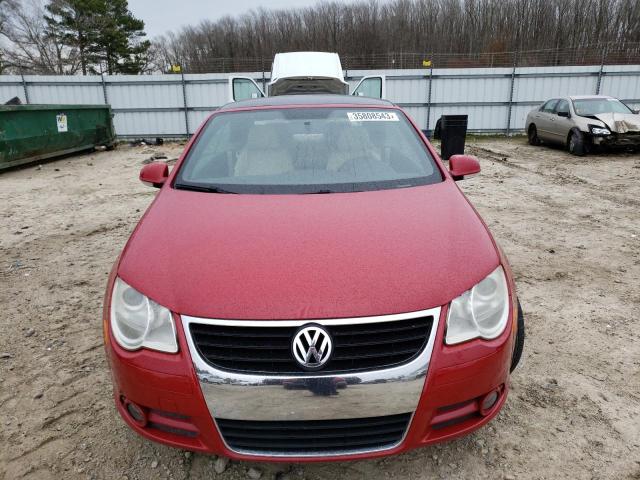 WVWBA71F88V053254 - 2008 VOLKSWAGEN EOS TURBO RED photo 5