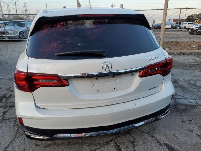 5J8YD4H51JL001822 - 2018 ACURA MDX TECHNOLOGY WHITE photo 6