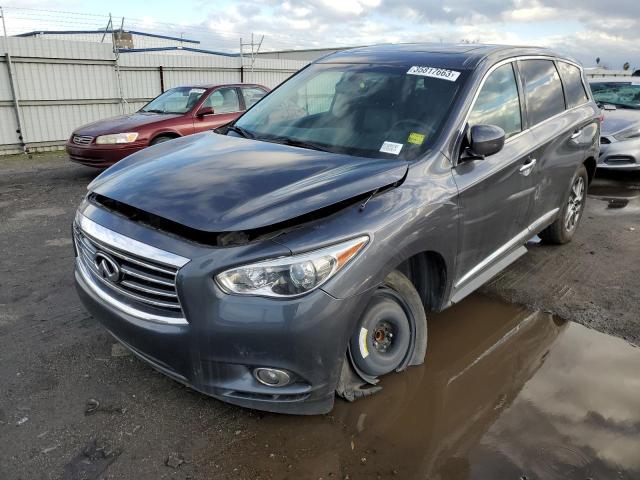 5N1AL0MM3EC520574 - 2014 INFINITI QX60 GRAY photo 2