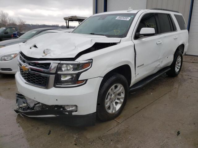 1GNSKBKC3JR362995 - 2018 CHEVROLET TAHOE K1500 LT WHITE photo 2