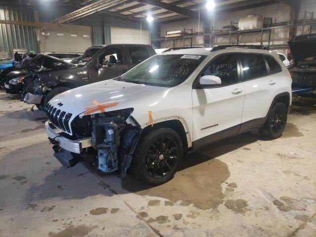 1C4PJLCB3EW298946 - 2014 JEEP CHEROKEE LATITUDE WHITE photo 1