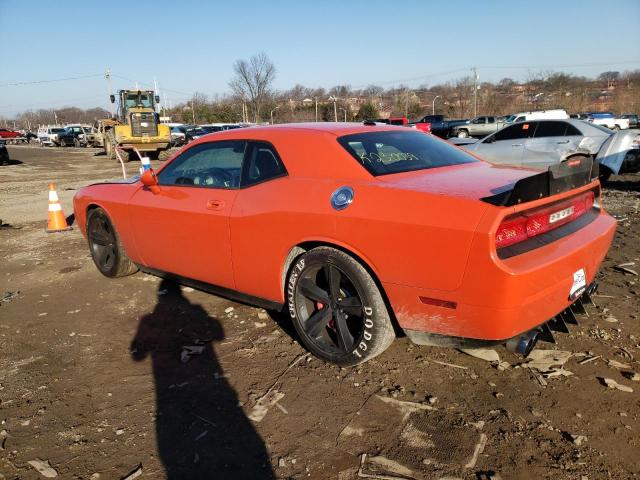 2B3LJ74W19H524317 - 2009 DODGE CHALLENGER SRT-8 ORANGE photo 2