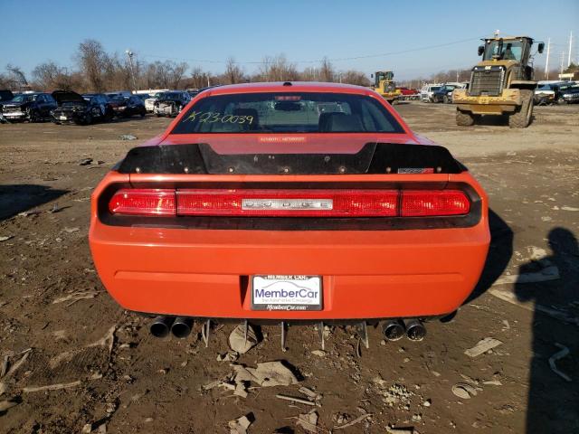 2B3LJ74W19H524317 - 2009 DODGE CHALLENGER SRT-8 ORANGE photo 6