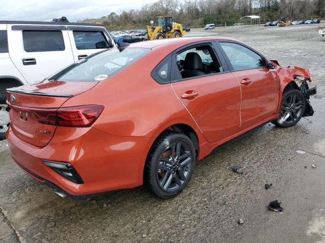 3KPF34AD9LE249659 - 2020 KIA FORTE GT LINE ORANGE photo 3