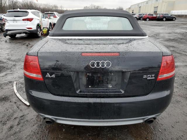 WAUDF48H99K007822 - 2009 AUDI A4 2.0T CA BLACK photo 6