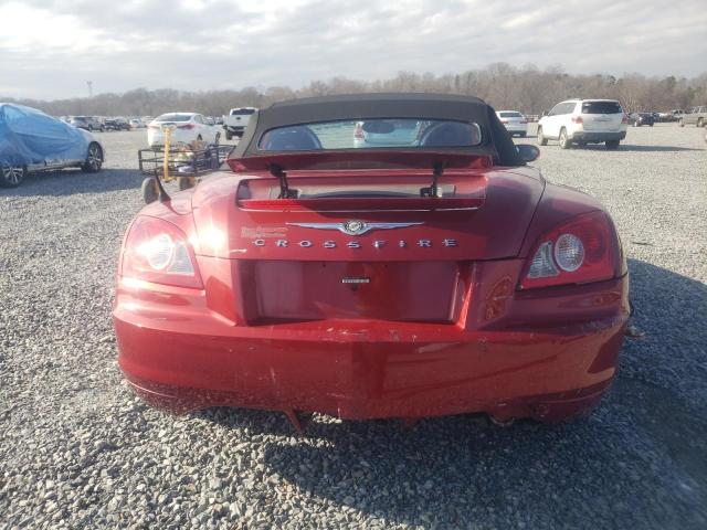 1C3AN65L46X061822 - 2006 CHRYSLER CROSSFIRE LIMITED RED photo 6