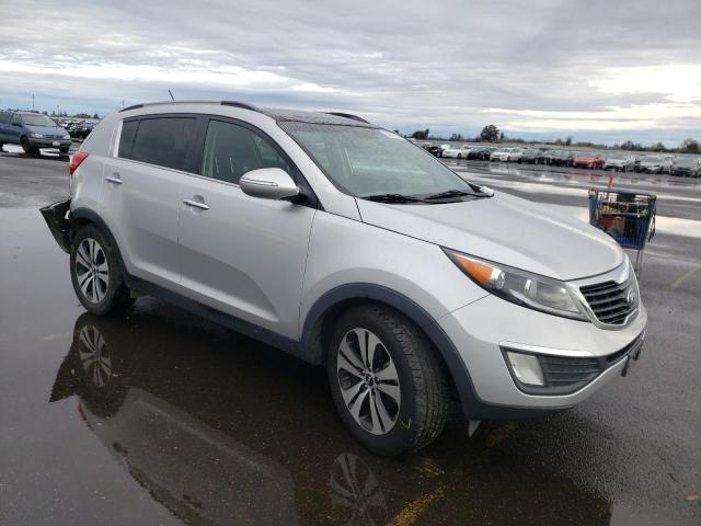 KNDPC3A25D7509425 - 2013 KIA SPORTAGE EX SILVER photo 4