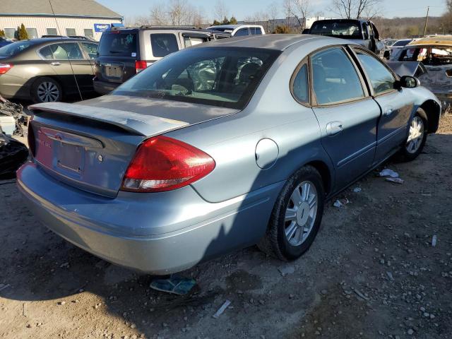 1FAFP56215A234330 - 2005 FORD TAURUS SEL BLUE photo 3