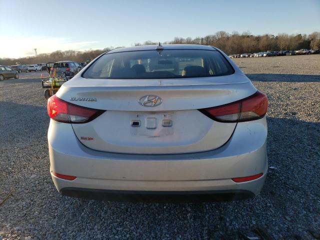 5NPDH4AE4GH697178 - 2016 HYUNDAI ELANTRA SE SILVER photo 6