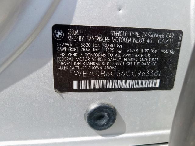 WBAKB8C56CC963381 - 2012 BMW ALPINA B7  photo 10