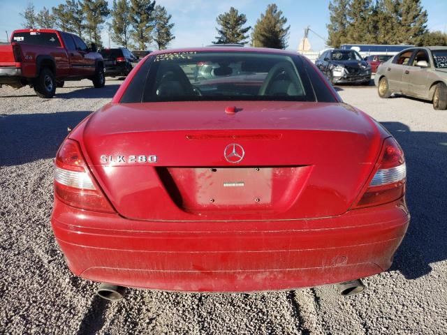 WDBWK54FX6F093985 - 2006 MERCEDES-BENZ SLK 280 RED photo 6