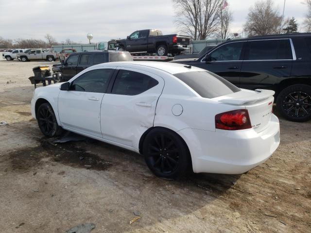 1C3CDZCG2DN717379 - 2013 DODGE AVENGER SXT WHITE photo 2