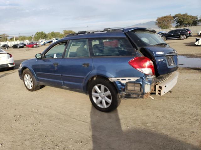 4S4BP61C687359643 - 2008 SUBARU OUTBACK 2.5I BLUE photo 2