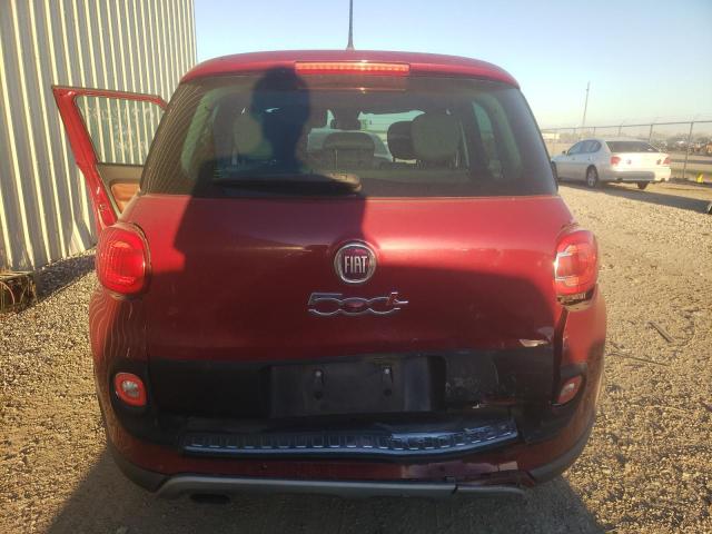 ZFBCFADH5FZ034377 - 2015 FIAT 500L TREKKING RED photo 6