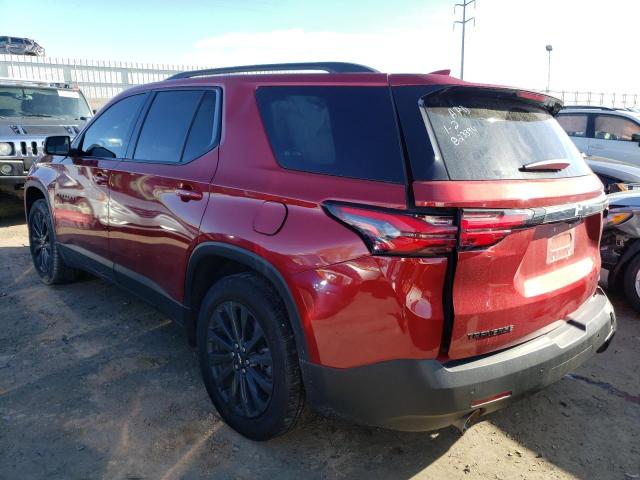 1GNERJKW8NJ157674 - 2022 CHEVROLET TRAVERSE RS RED photo 2