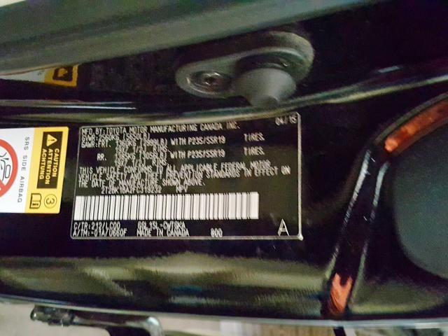 2T2BK1BA2FC319232 - 2015 LEXUS RX 350 BASE  photo 10