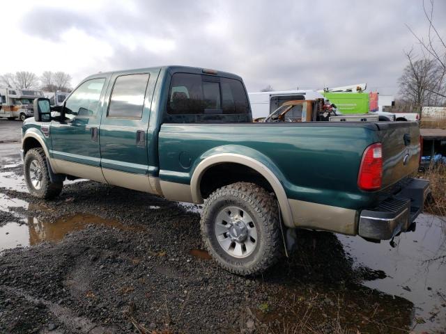 1FTWW31R68EA66400 - 2008 FORD F350 SRW SUPER DUTY GREEN photo 2