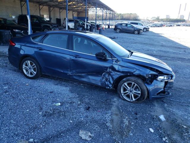 3FA6P0LU6JR124382 - 2018 FORD FUSION SE HYBRID BLUE photo 4