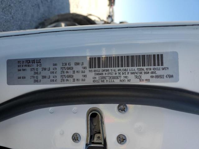 1C6RR6TT2KS683677 - 2019 RAM 1500 CLASS SLT თეთრი ფოტო 13