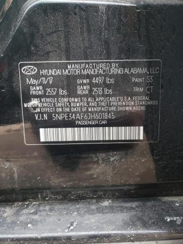 5NPE34AF6JH601845 - 2018 HYUNDAI SONATA SPORT BLACK photo 13