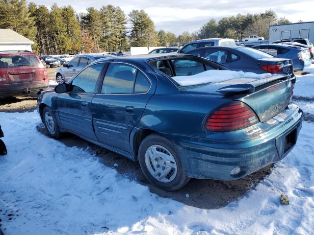 1G2NE52F12C288073 - 2002 PONTIAC GRAND AM SE GREEN photo 2