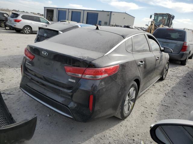 KNAGT4LE3H5016547 - 2017 KIA OPTIMA HYBRID BLACK photo 3