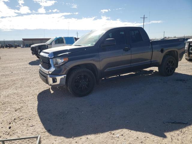 5TFRM5F19KX144858 - 2019 TOYOTA TUNDRA DOUBLE CAB SR/SR5 GRAY photo 1