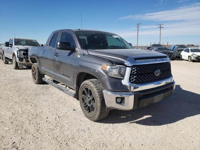 5TFRM5F19KX144858 - 2019 TOYOTA TUNDRA DOUBLE CAB SR/SR5 GRAY photo 4