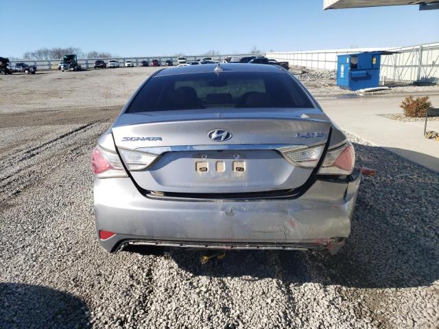 KMHEC4A46FA135763 - 2015 HYUNDAI SONATA HYBRID SILVER photo 6