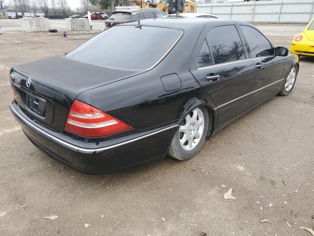 WDBNG70J32A314367 - 2002 MERCEDES-BENZ S 430 BLACK photo 3