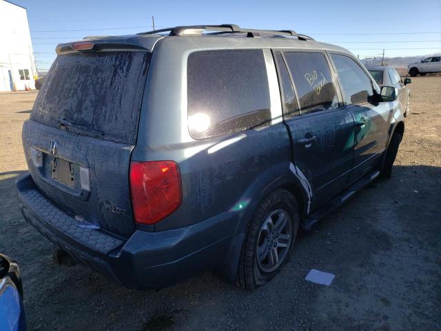 2HKYF18405H521048 - 2005 HONDA PILOT EX BLUE photo 4