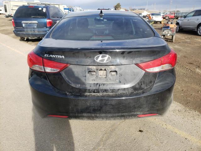 5NPDH4AE3CH084897 - 2012 HYUNDAI ELANTRA GLS BLACK photo 6