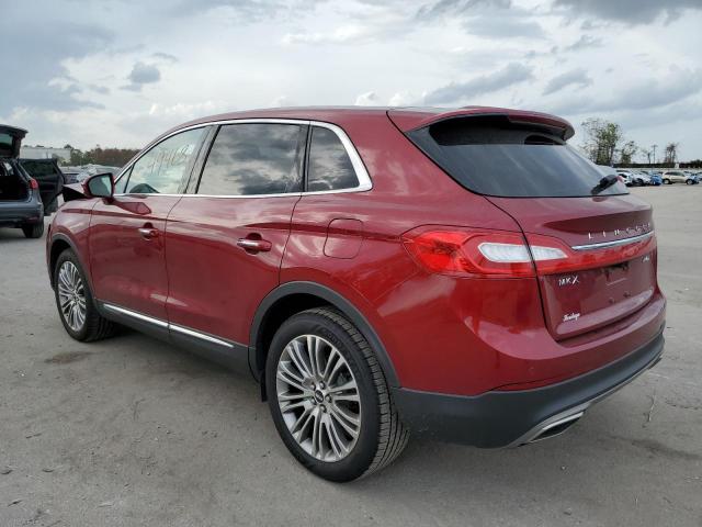 2LMPJ8LR9JBL45144 - 2018 LINCOLN MKX RESERVE RED photo 2