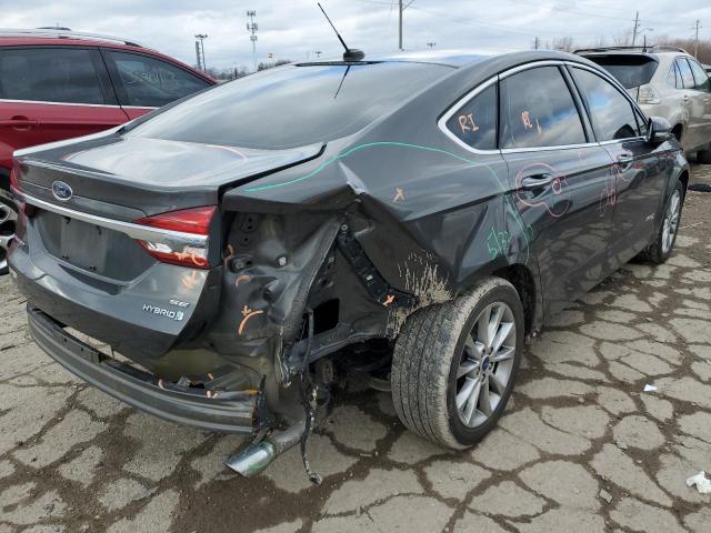 3FA6P0LU6HR162446 - 2017 FORD FUSION SE HYBRID GRAY photo 3