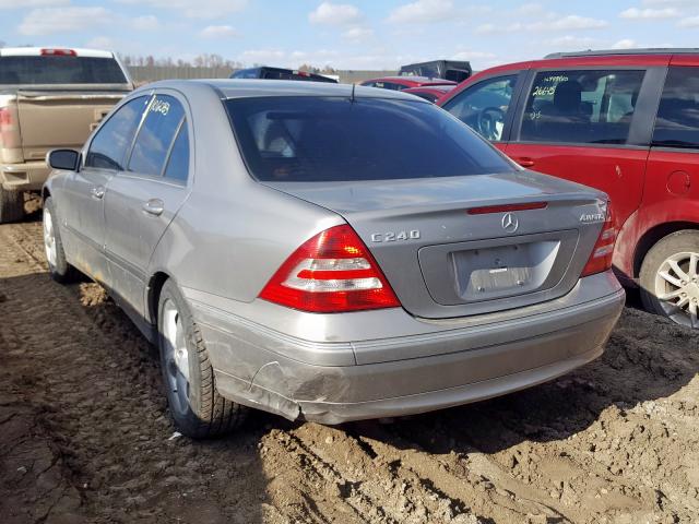 WDBRF81J95F681662 - 2005 MERCEDES-BENZ C 240 4MATIC  photo 3