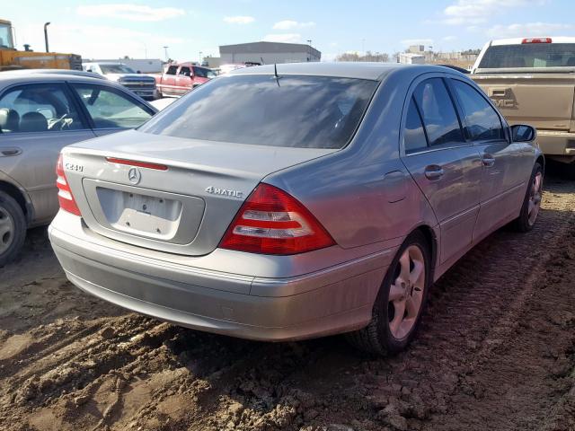 WDBRF81J95F681662 - 2005 MERCEDES-BENZ C 240 4MATIC  photo 4