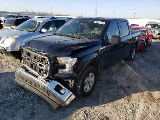 1FTEW1C84HFC04451 - 2017 FORD F150 SUPERCREW BLACK photo 2