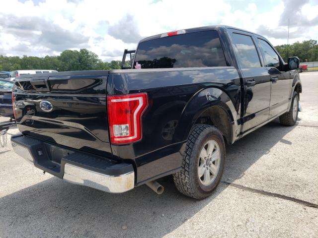 1FTEW1C84HFC04451 - 2017 FORD F150 SUPERCREW BLACK photo 4