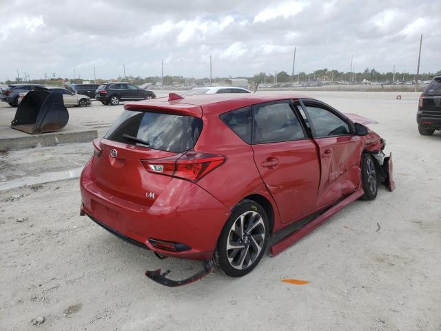 JTNKARJE9GJ510383 - 2016 TOYOTA SCION IM RED photo 4